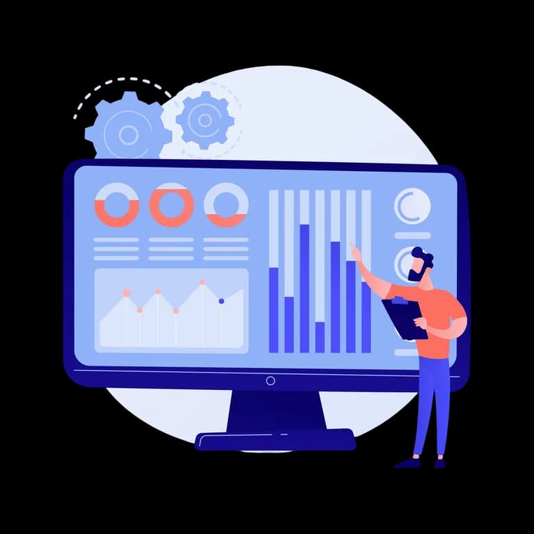 Interactive dashboard displaying real-time metrics